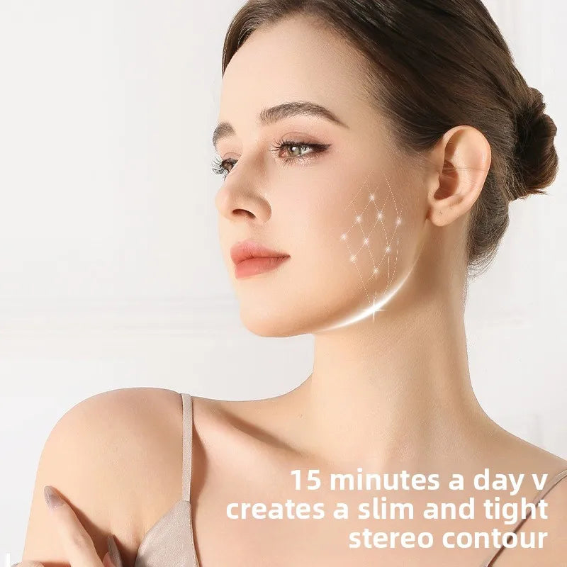 GlowLift™ Facial Massager – V-Shape Lifting Roller with Microcurrent & Red/Blue Light Therapy for Face & Neck